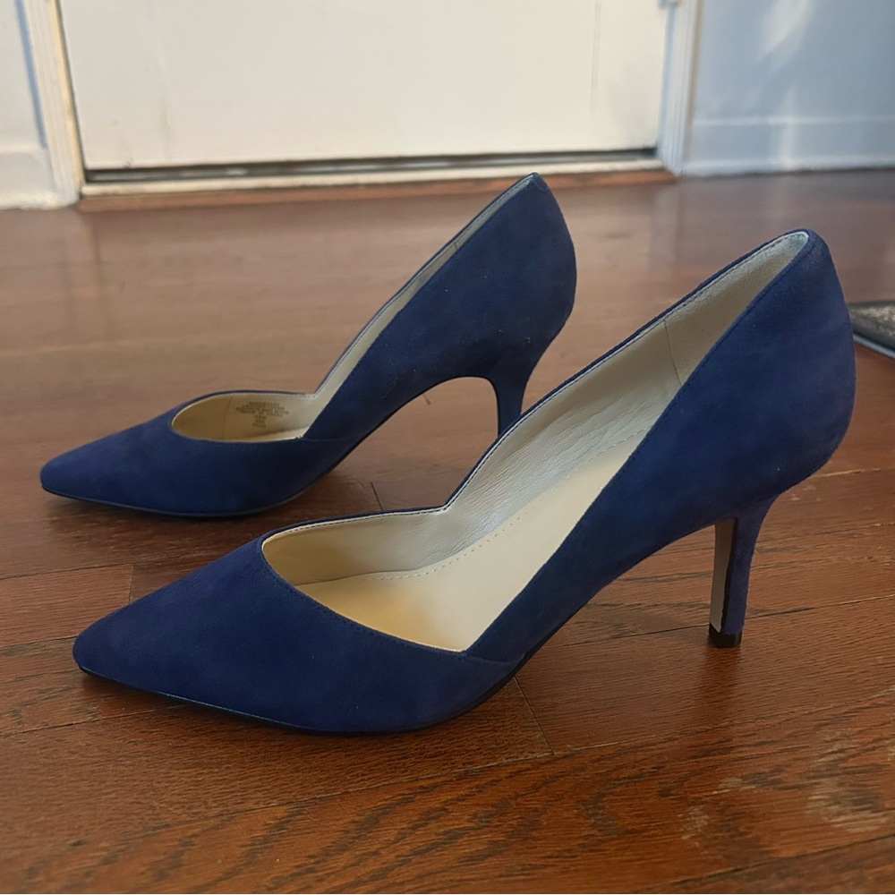 Marc Fisher Tuscany Blue Suede Pumps